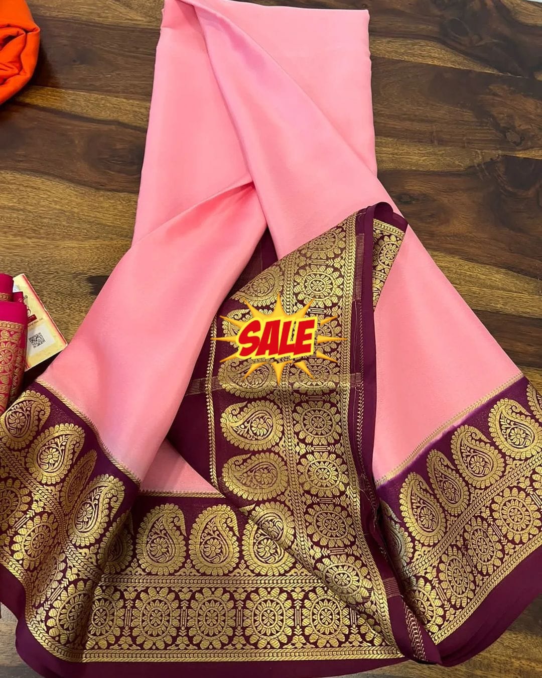 Semi Mysore Silk Saree