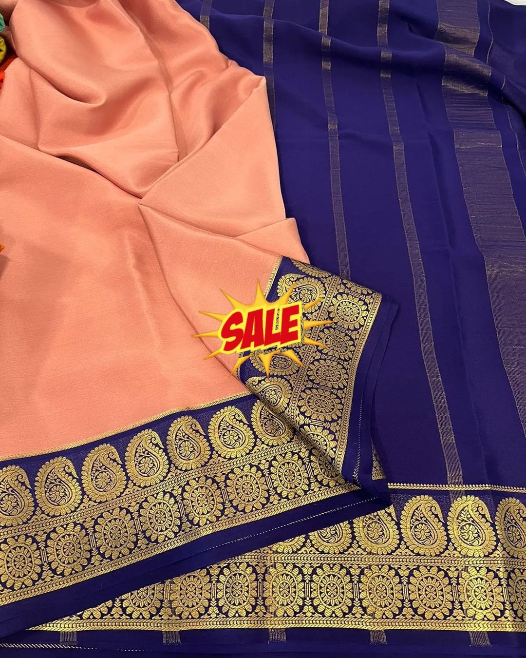 Semi Mysore Silk Saree