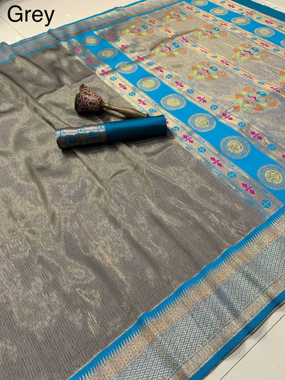 KANCHIVRAM TISSUE SAREE