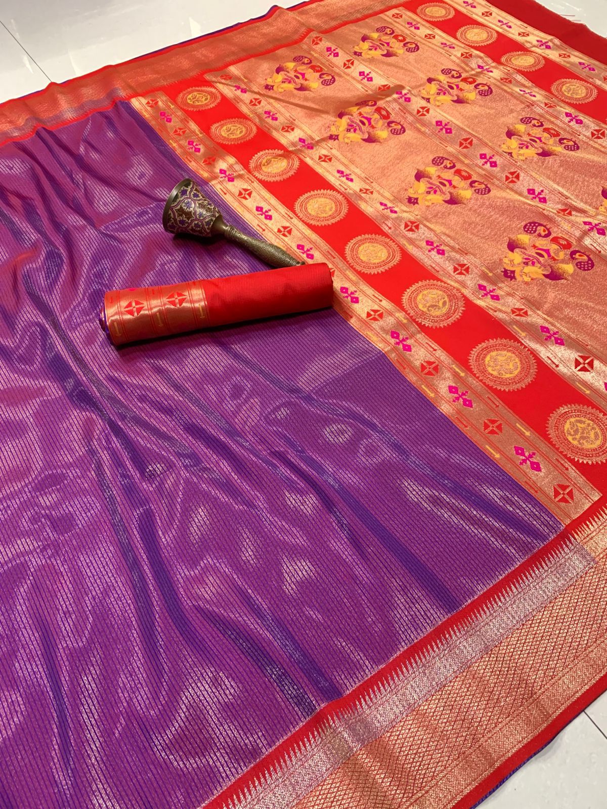 KANCHIVRAM TISSUE SAREE