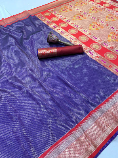 KANCHIVRAM TISSUE SAREE