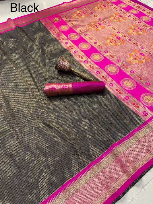 KANCHIVRAM TISSUE SAREE