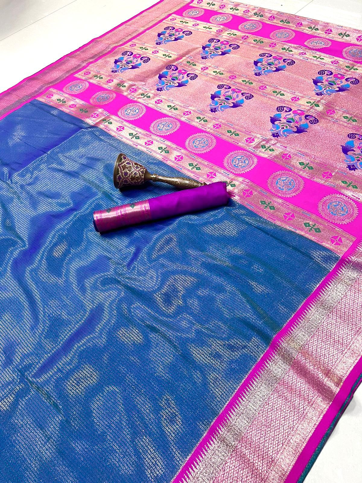 KANCHIVRAM TISSUE SAREE