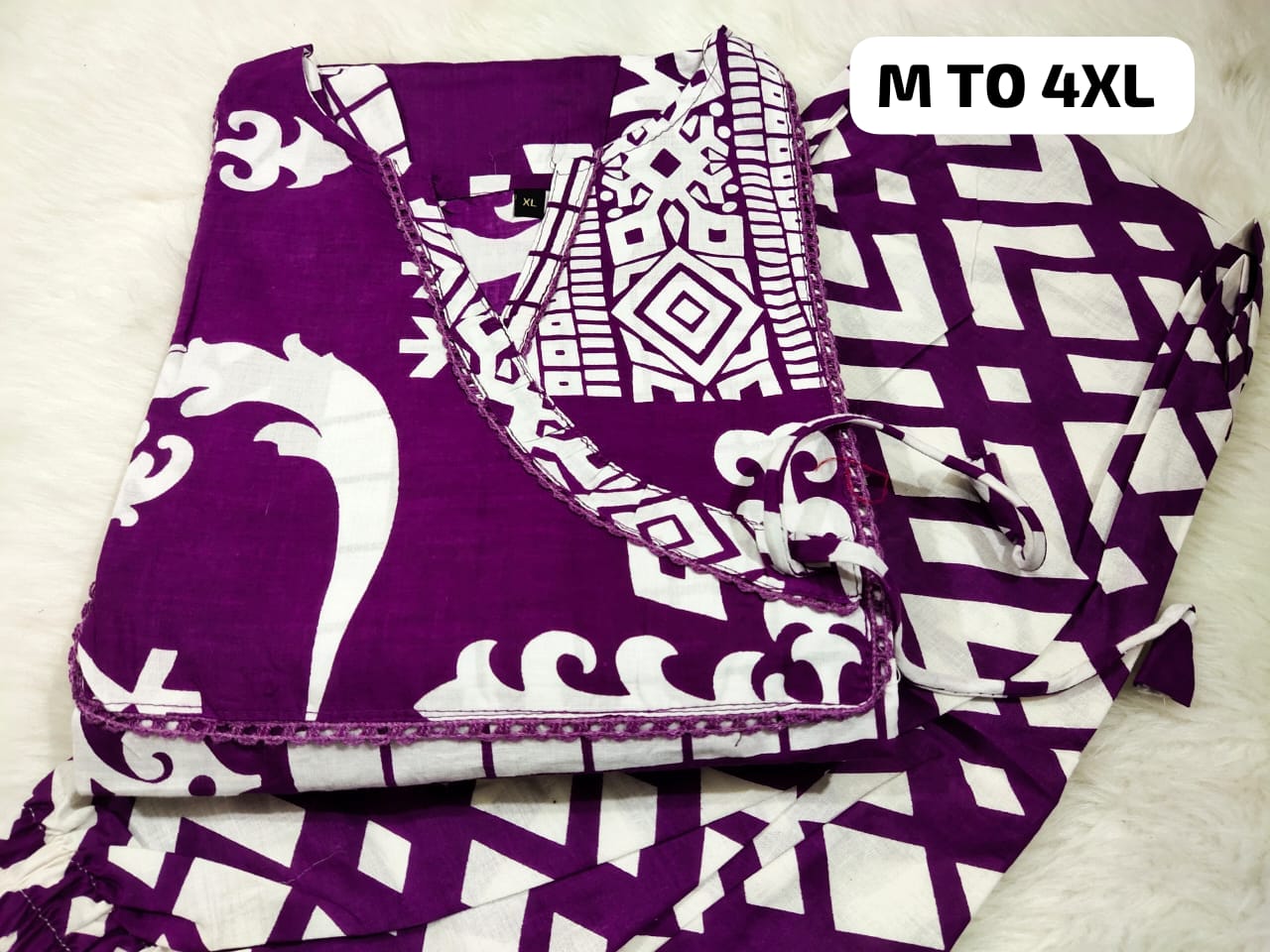 Jaipuri Cambric Cotton Kurti Pant Set