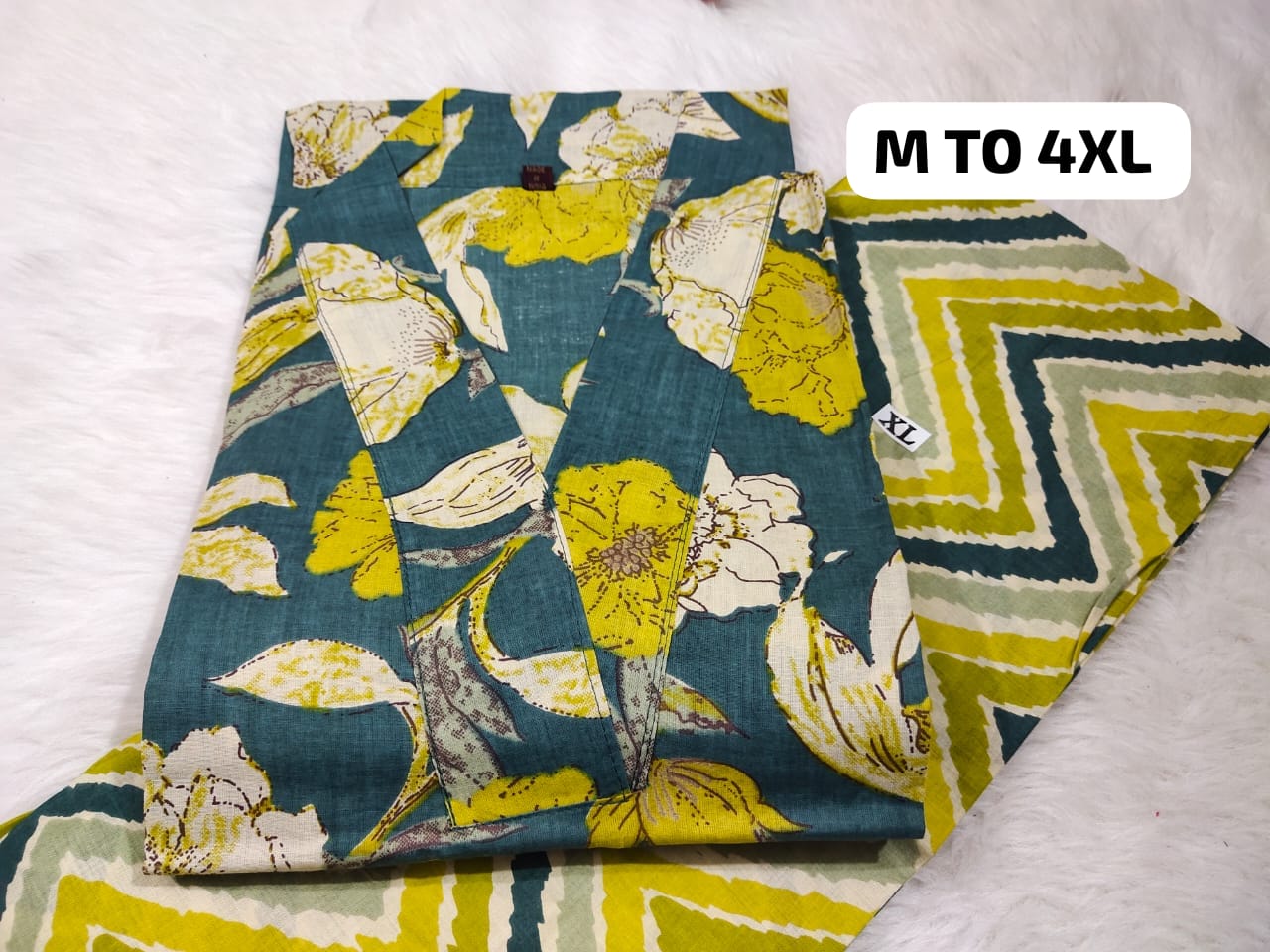 Jaipuri Cambric Cotton Kurti Pant Set