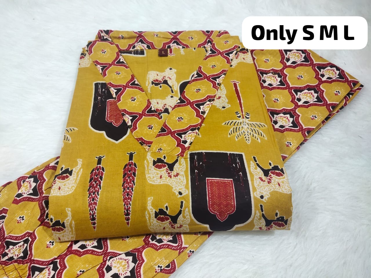 Jaipuri Cambric Cotton Kurti Pant Set