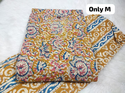 Jaipuri Cambric Cotton Kurti Pant Set