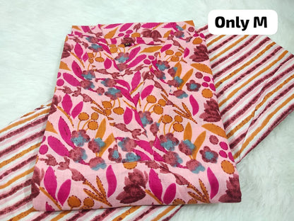 Jaipuri Cambric Cotton Kurti Pant Set