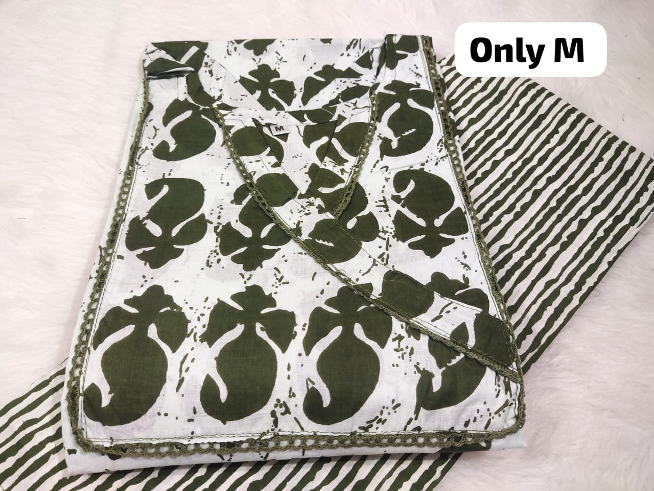 Jaipuri Cambric Cotton Kurti Pant Set