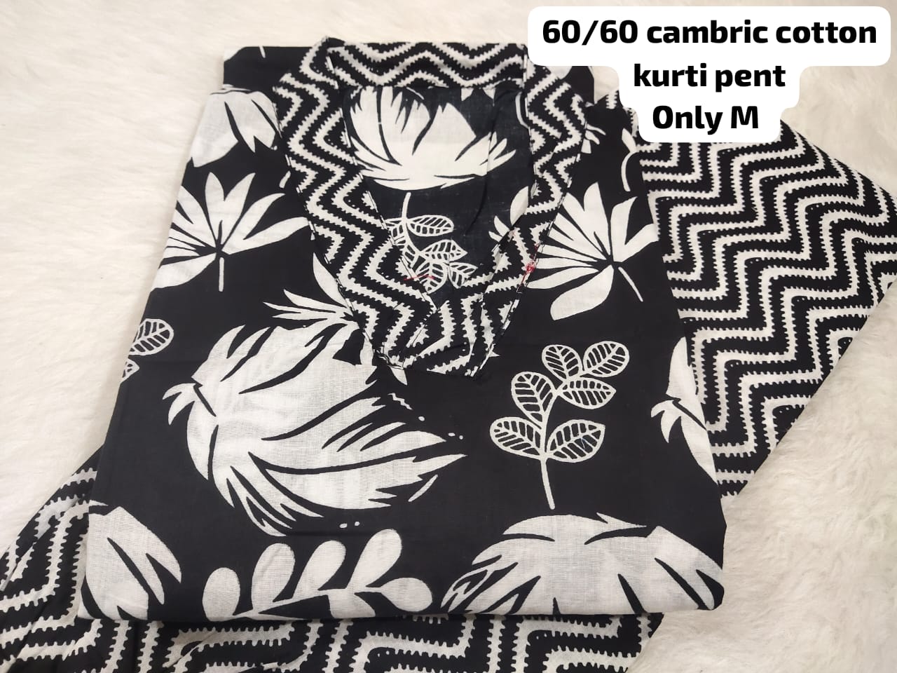 Jaipuri Cambric Cotton Kurti Pant Set