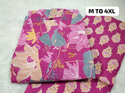 Jaipuri Cambric Cotton Kurti Pant Set