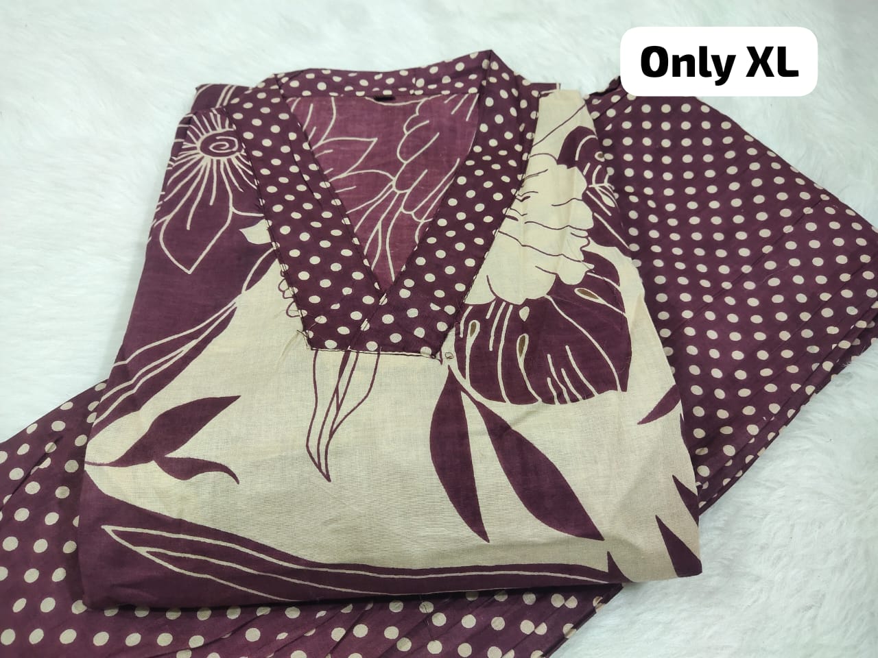 Jaipuri Cambric Cotton Kurti Pant Set
