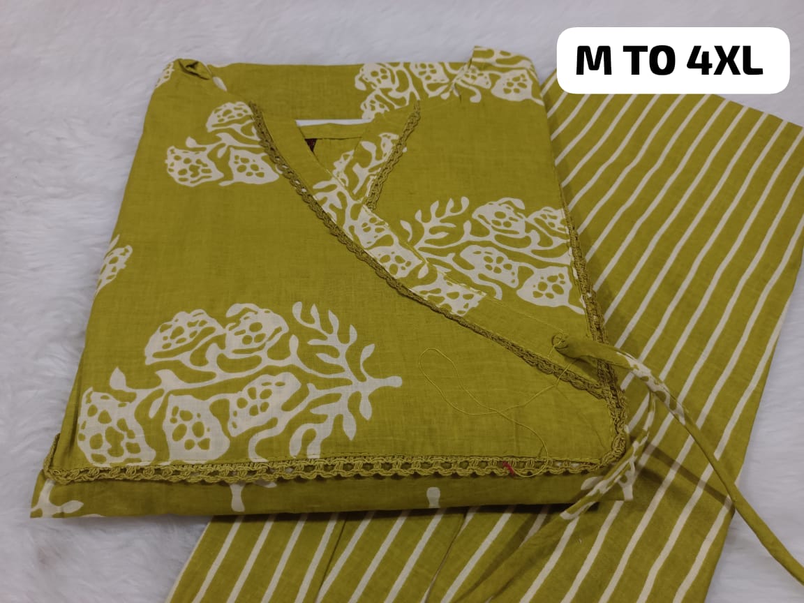 Jaipuri Cambric Cotton Kurti Pant Set