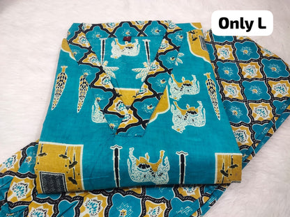 Jaipuri Cambric Cotton Kurti Pant Set