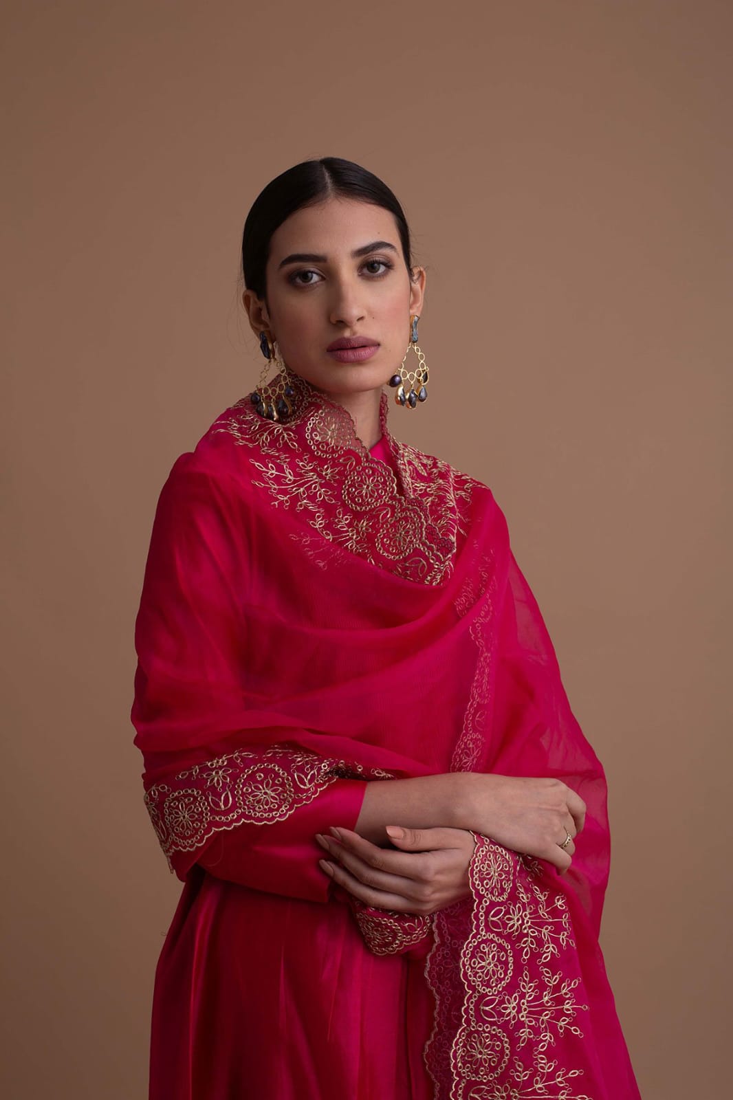 Pure Chanderi Kurti Palazzo