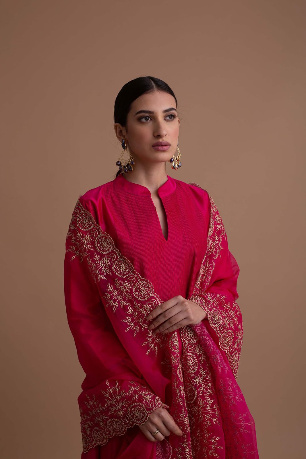 Pure Chanderi Kurti Palazzo