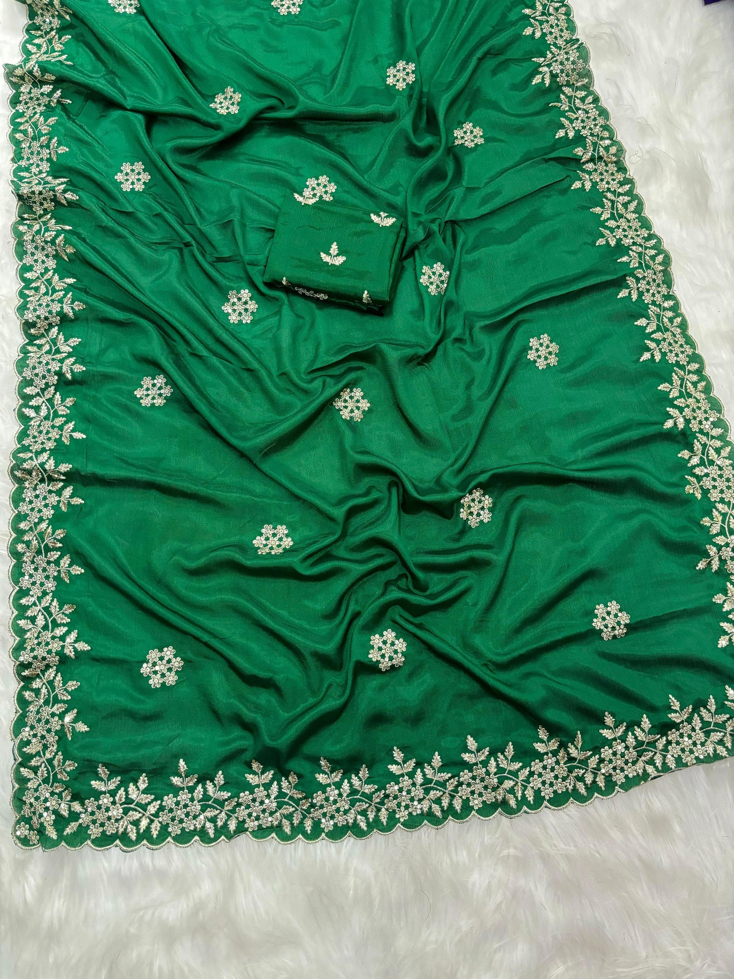 Embroidery Work Saree