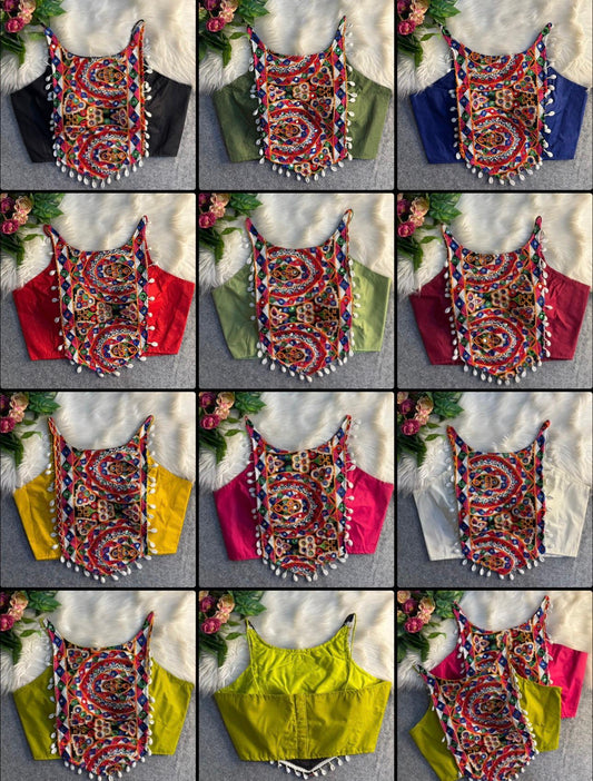 SPAGHETTI STYLE REAL SHELL BLOUSE