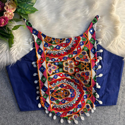 SPAGHETTI STYLE REAL SHELL BLOUSE