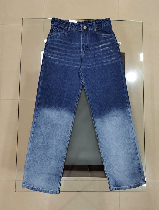 Double Shade Wishker Baggy Denim