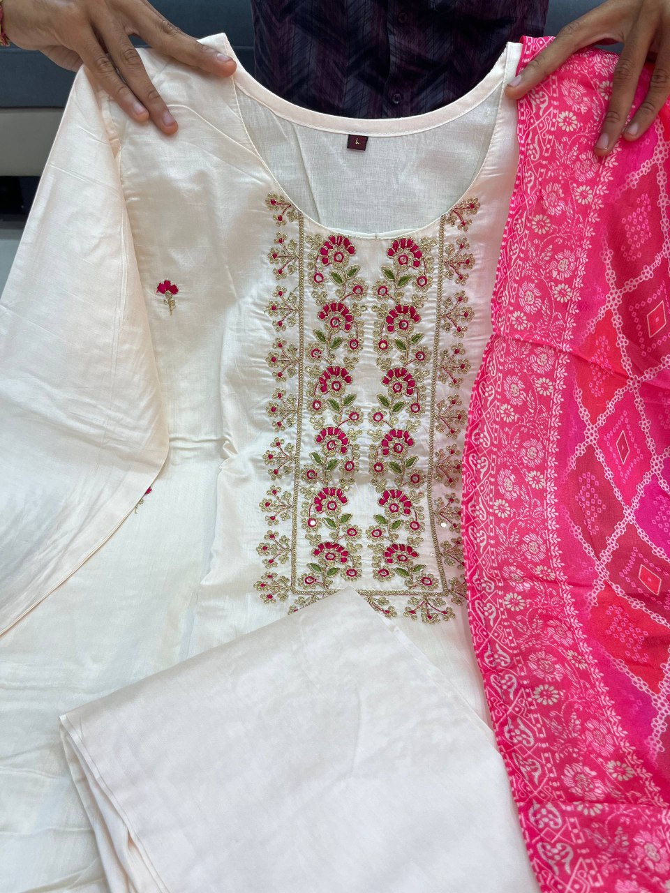 Banarasi Bandhej Suit Set