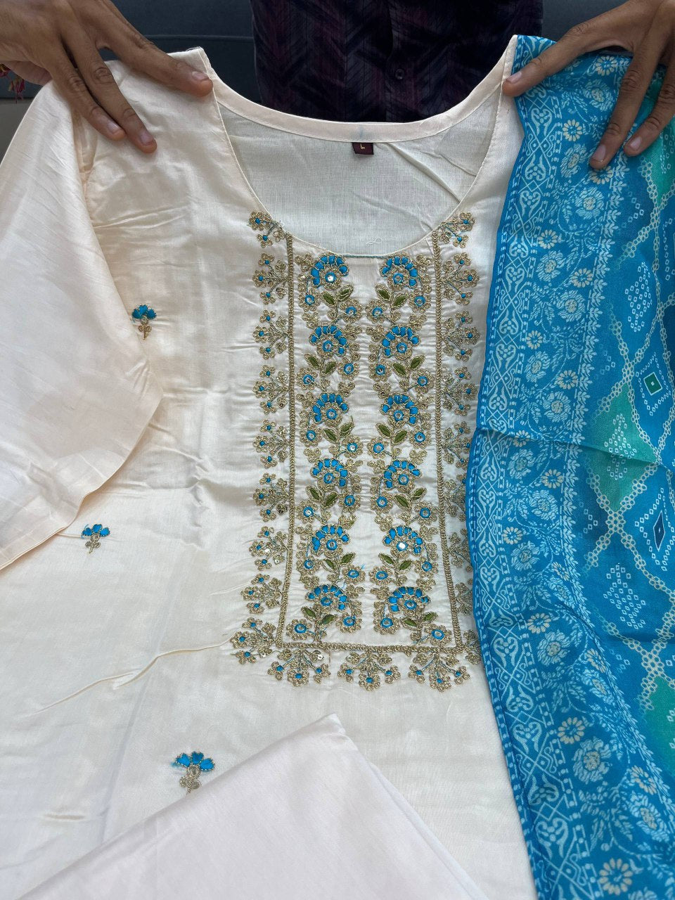 Banarasi Bandhej Suit Set