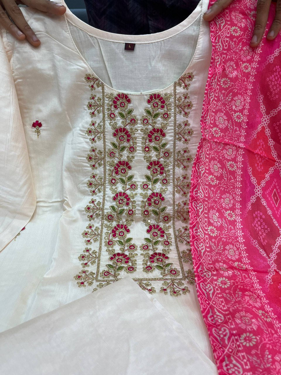 Banarasi Bandhej Suit Set