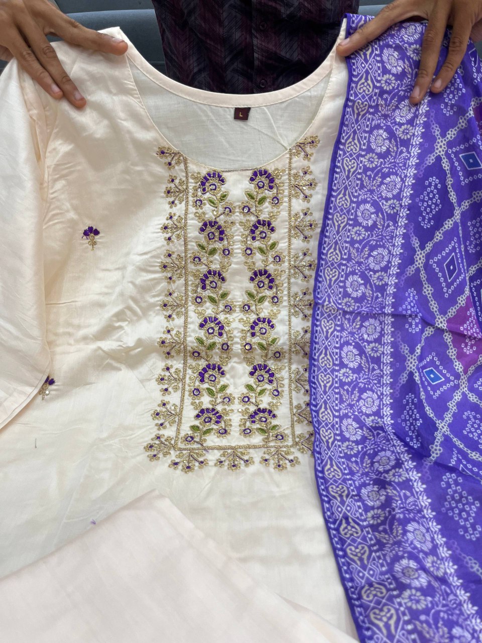 Banarasi Bandhej Suit Set