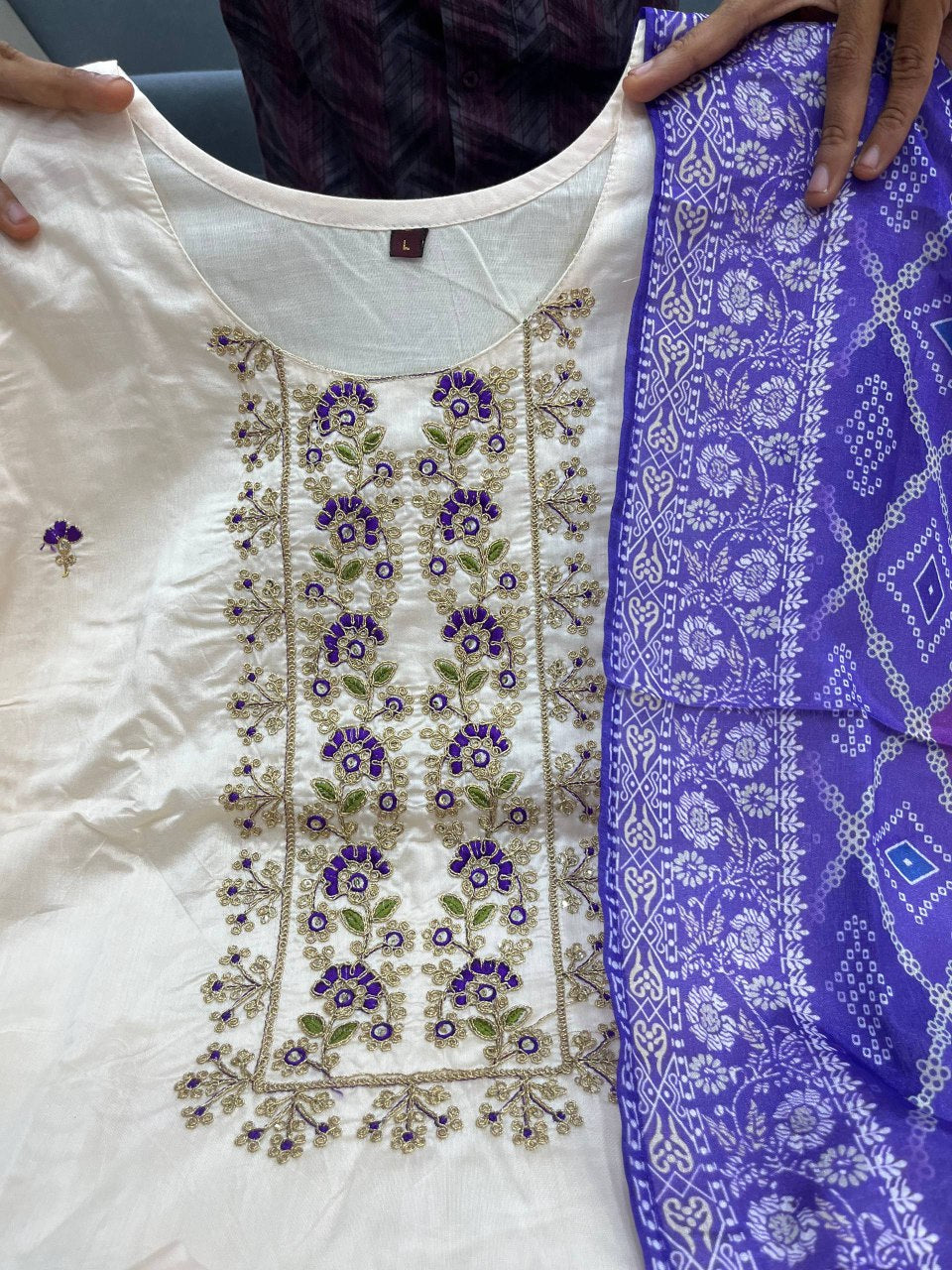 Banarasi Bandhej Suit Set