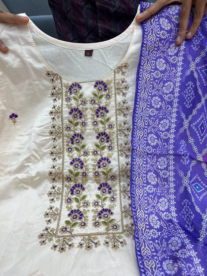 Banarasi Bandhej Suit Set