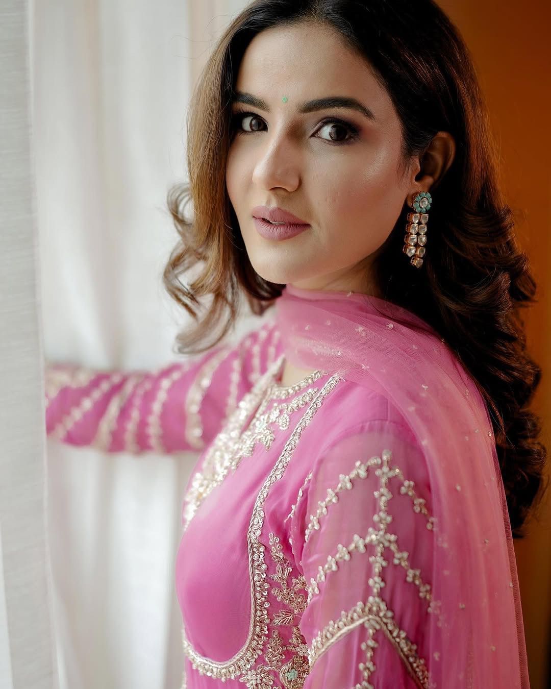 Embroidery Sequence Work Gown