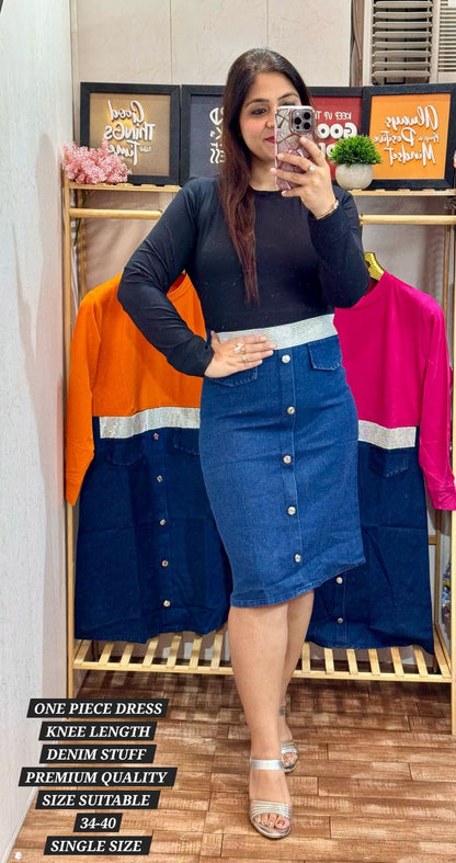 ONE PIECE DENIM DRESS