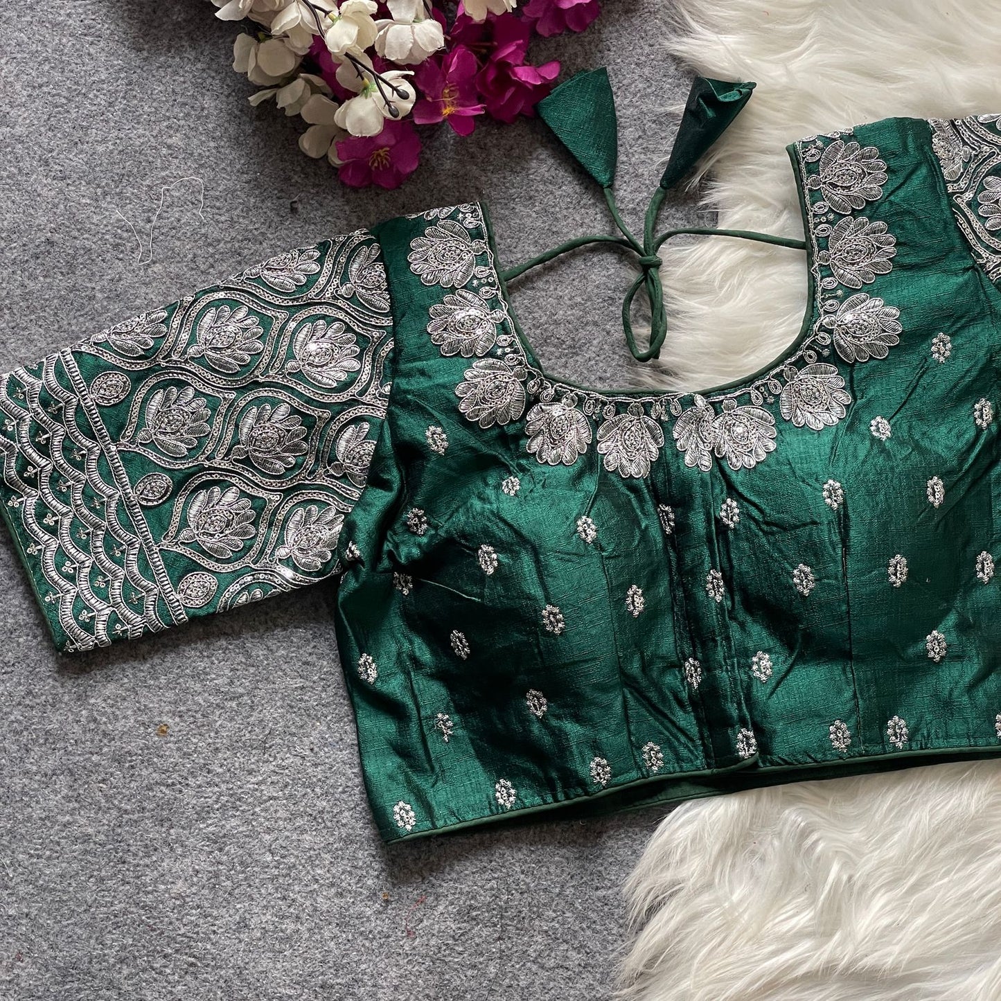 GOPALA SILVER ZARI BLOUSE