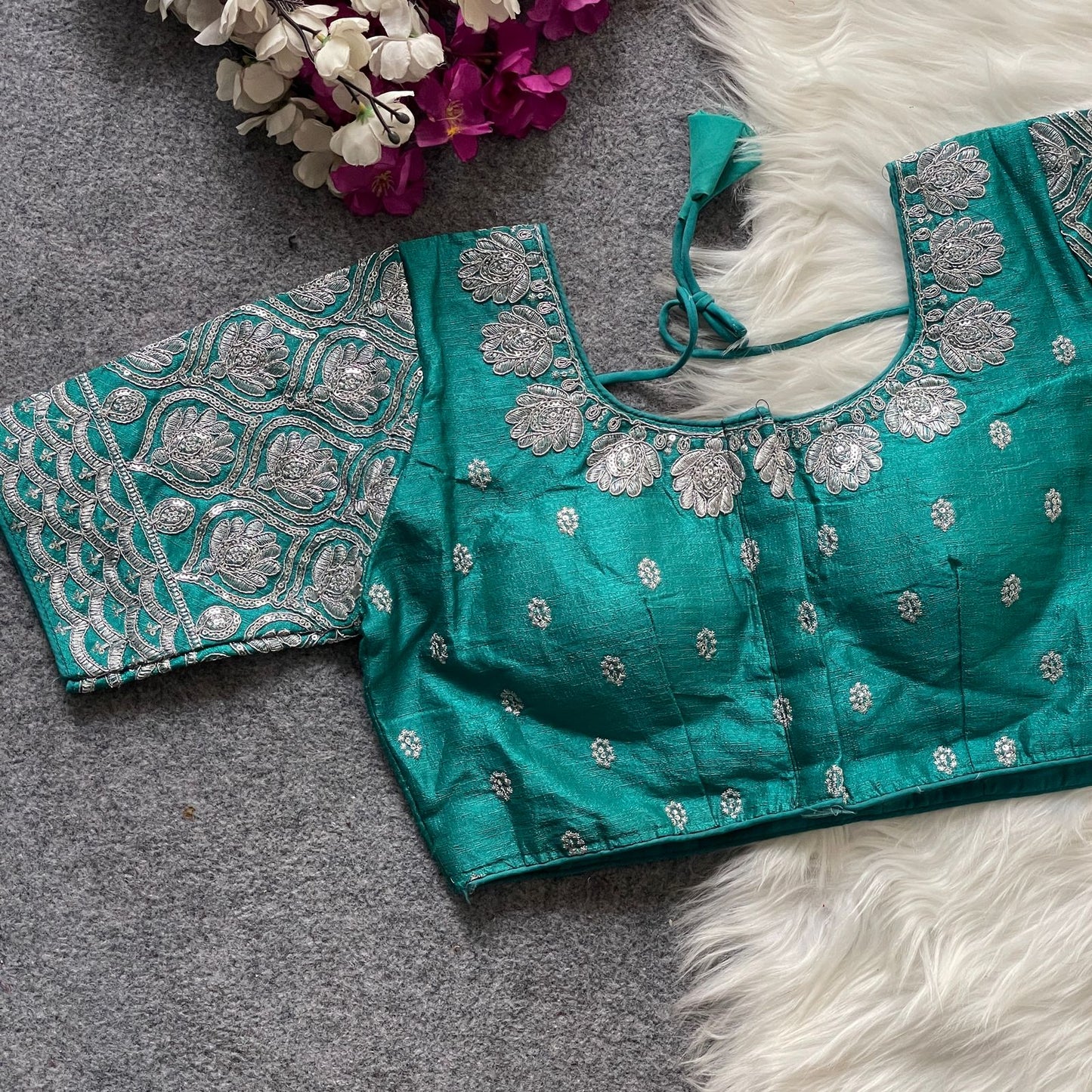 GOPALA SILVER ZARI BLOUSE