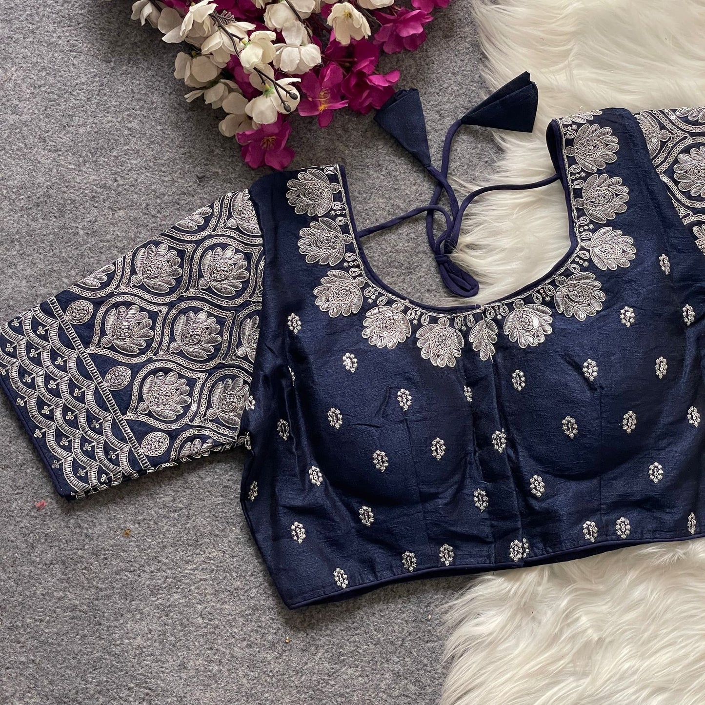 GOPALA SILVER ZARI BLOUSE