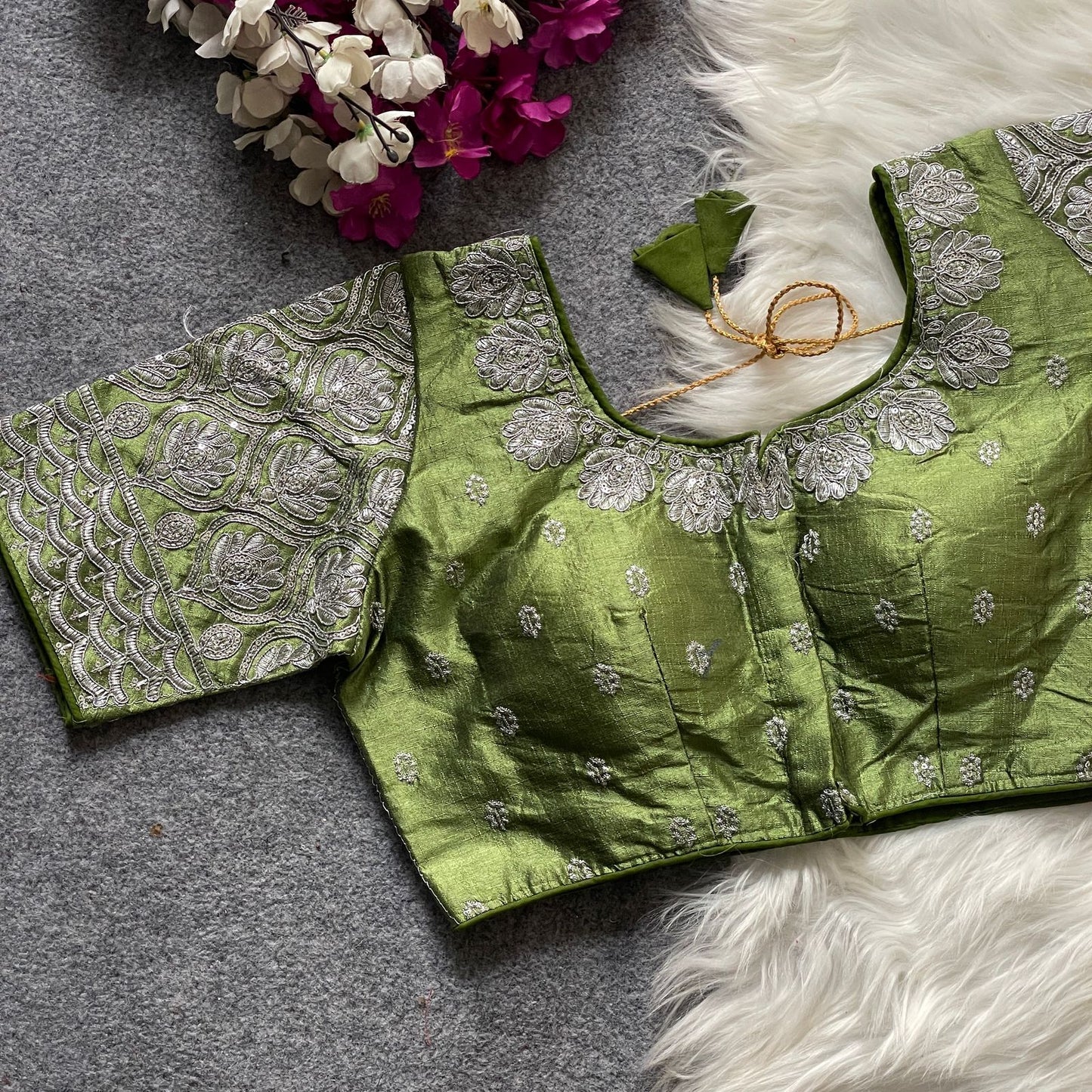 GOPALA SILVER ZARI BLOUSE
