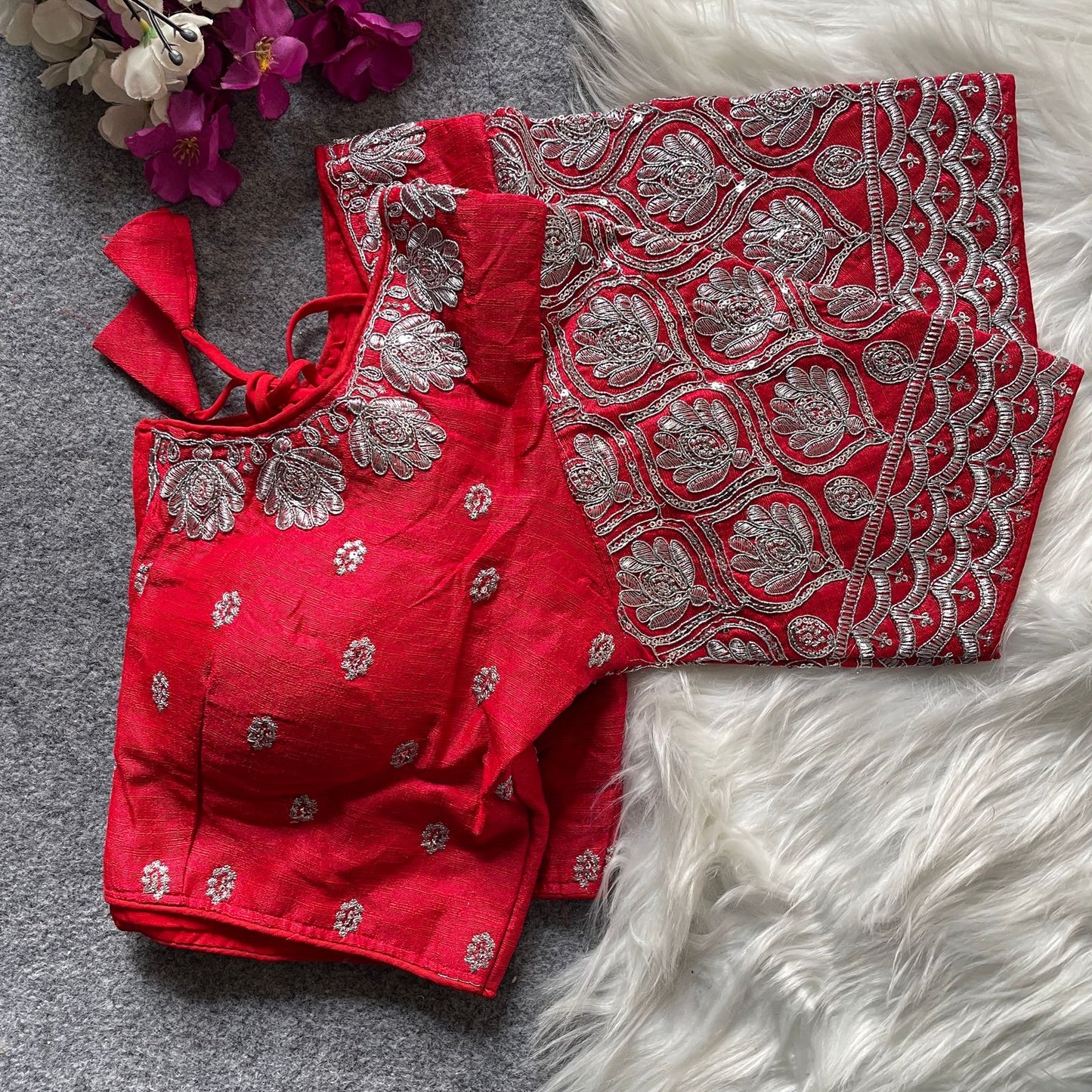 GOPALA SILVER ZARI BLOUSE