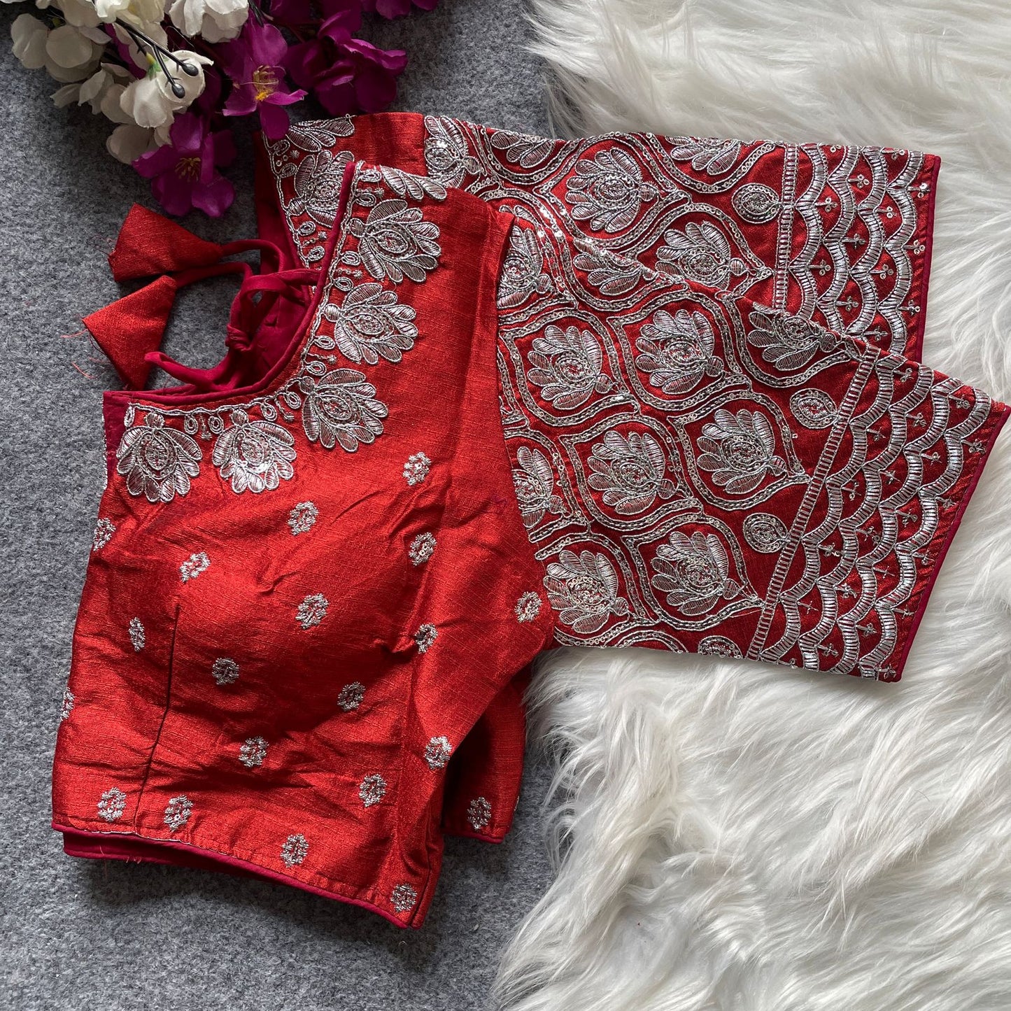 GOPALA SILVER ZARI BLOUSE