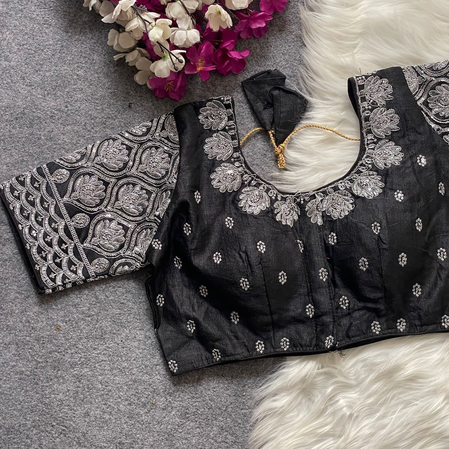 GOPALA SILVER ZARI BLOUSE