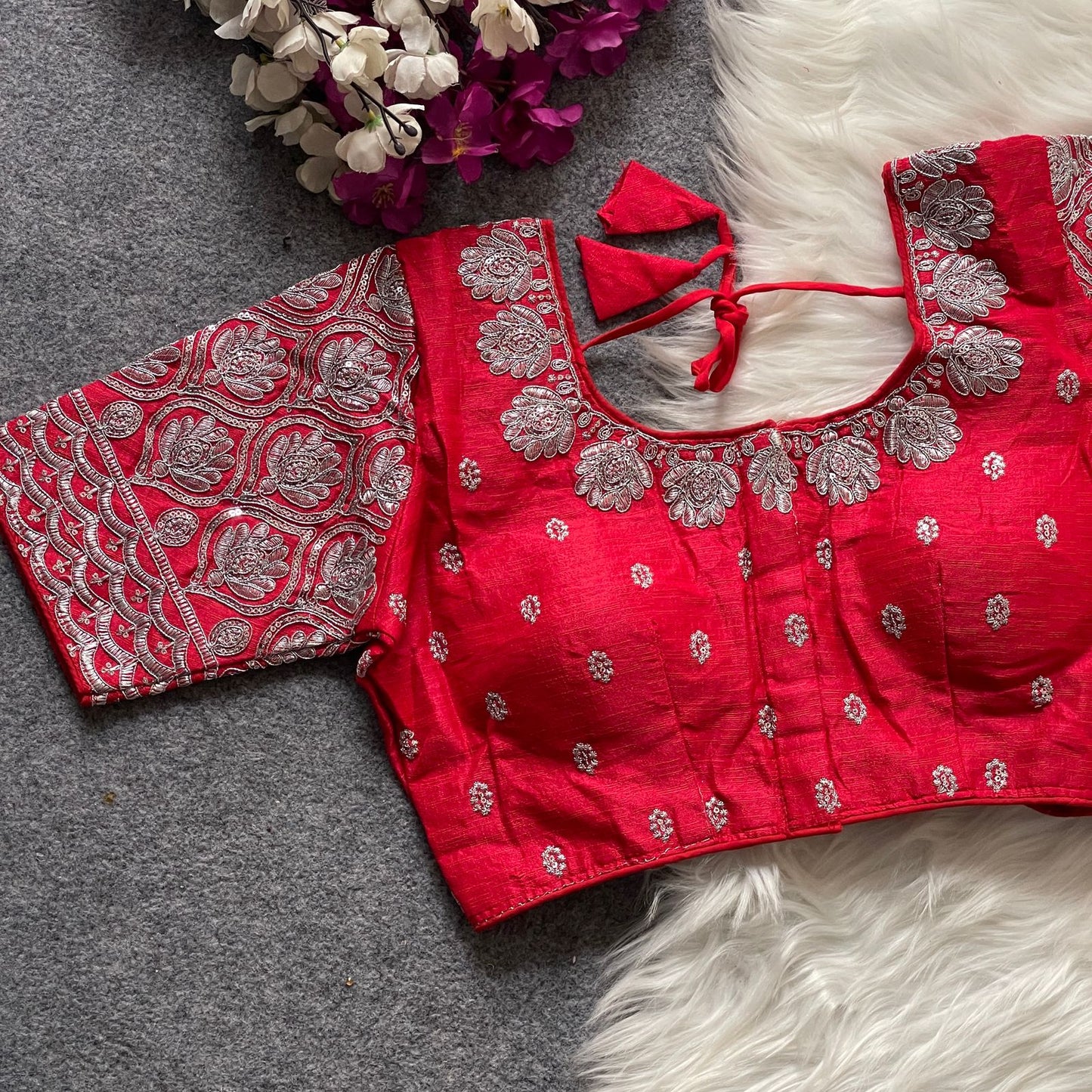 GOPALA SILVER ZARI BLOUSE