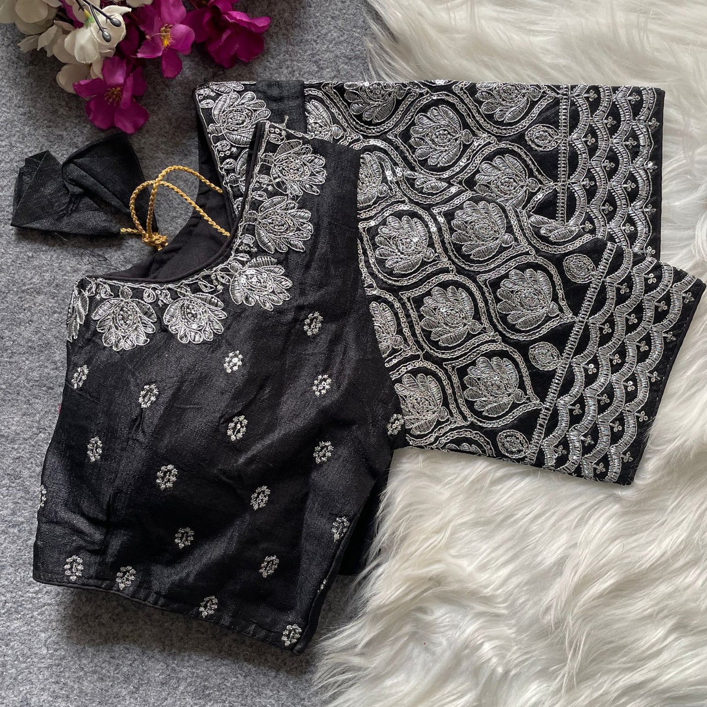 GOPALA SILVER ZARI BLOUSE