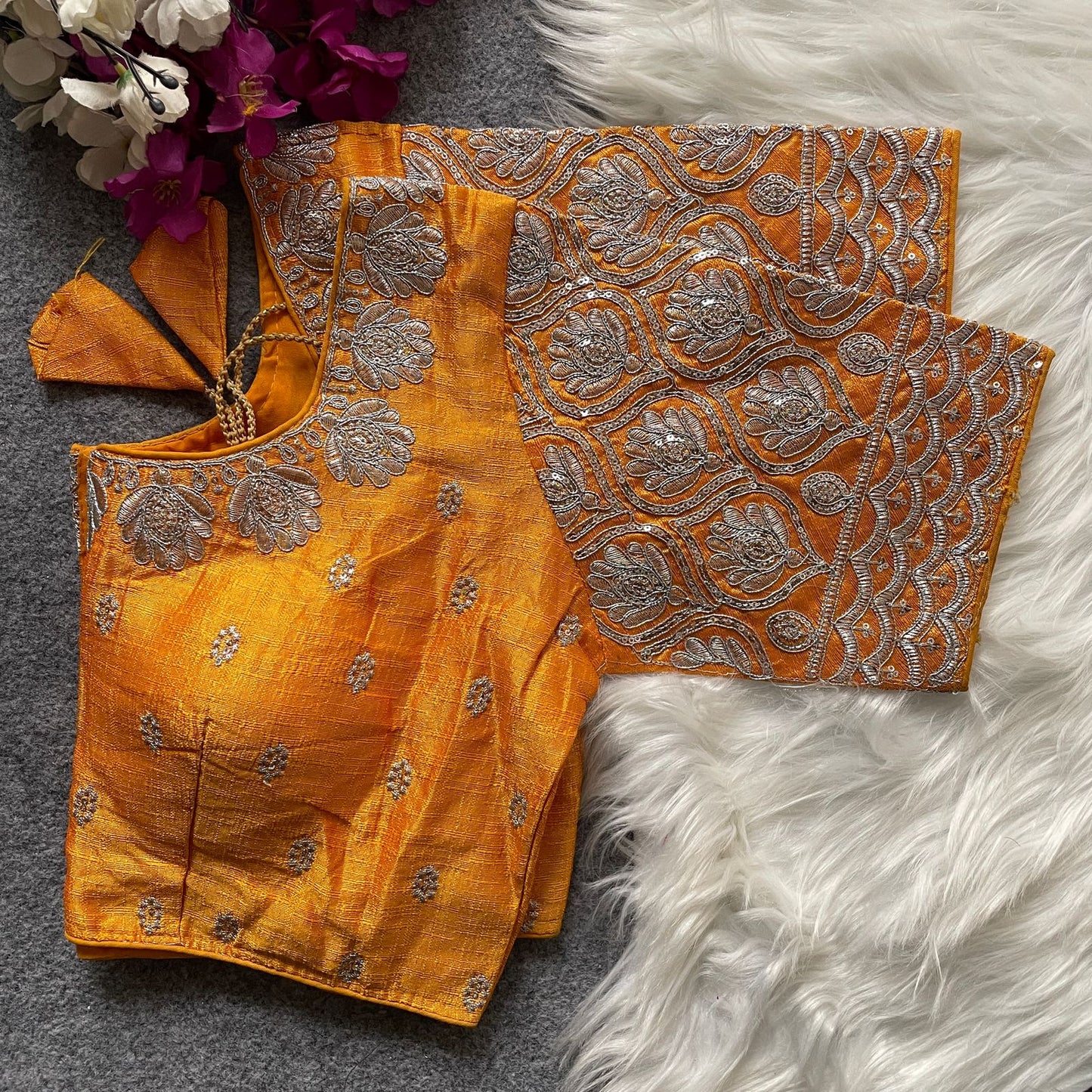 GOPALA SILVER ZARI BLOUSE