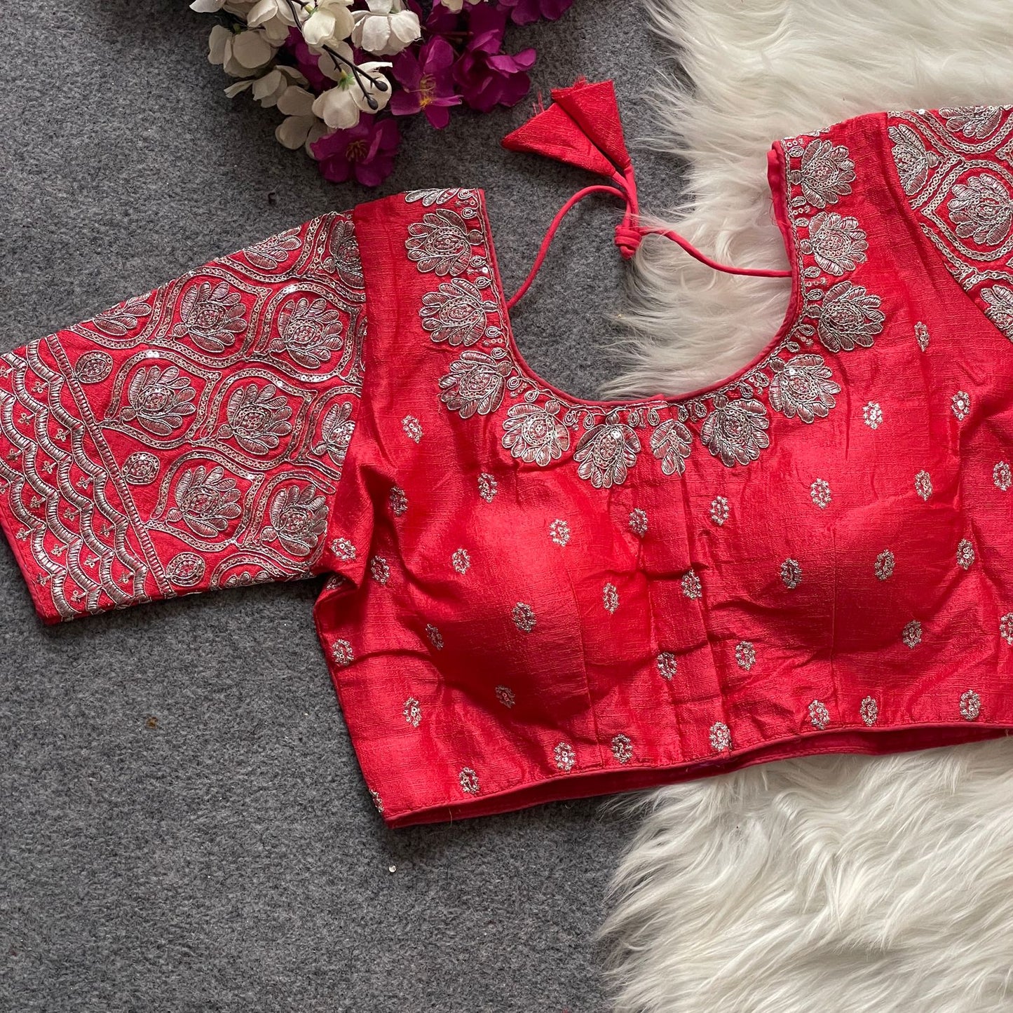 GOPALA SILVER ZARI BLOUSE