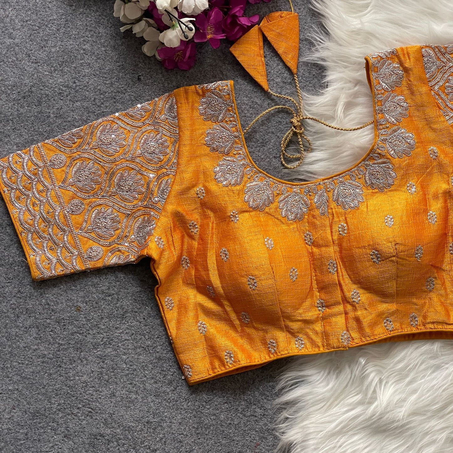 GOPALA SILVER ZARI BLOUSE