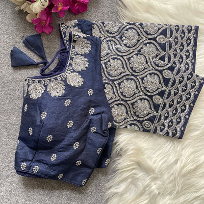 GOPALA SILVER ZARI BLOUSE