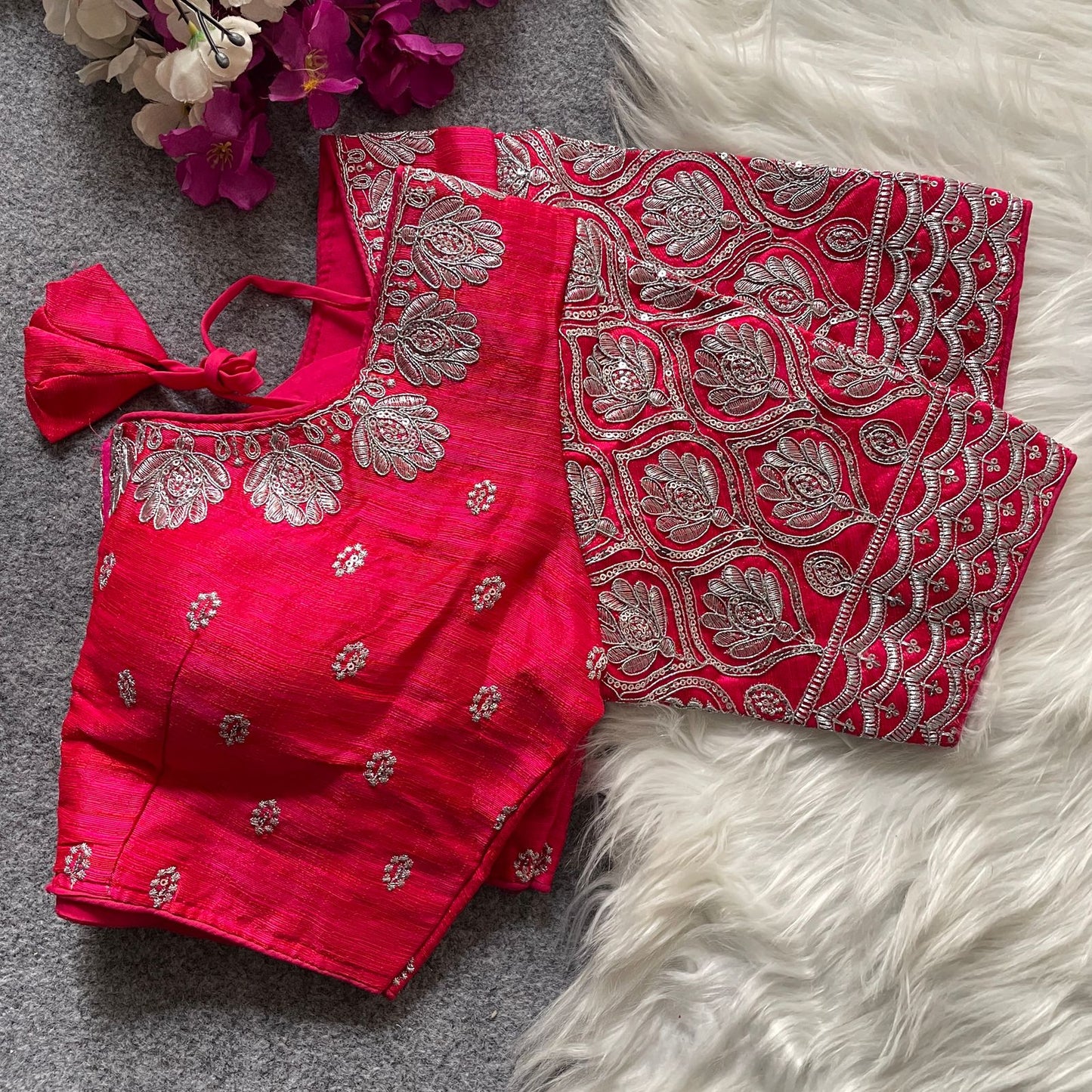 GOPALA SILVER ZARI BLOUSE