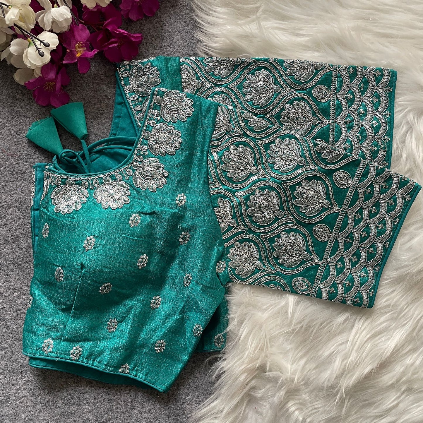 GOPALA SILVER ZARI BLOUSE
