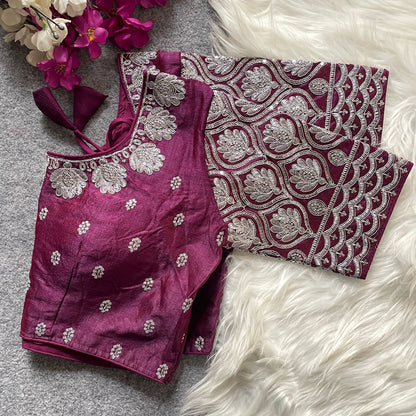 GOPALA SILVER ZARI BLOUSE