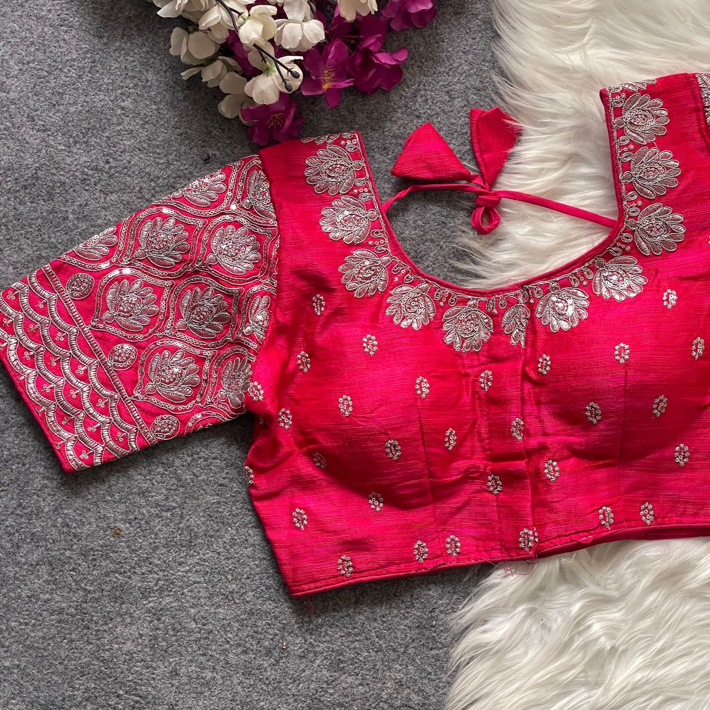 GOPALA SILVER ZARI BLOUSE