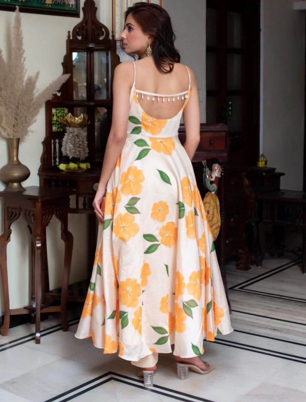 Sunshine Bloom Designer Gown